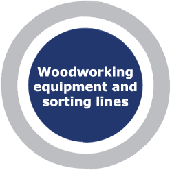 Woodworking equipment and sorting lines